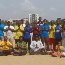 Falun Gong practitioners in Togo, Africa celebrate the 10th anniversary of the practice’s introduction in January 2023.