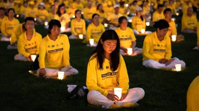 Annual candlelight vigil in Washington, D.C. remembering Falun Gong practitioners who were killed during in the persecution