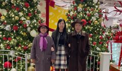 From left to right: Mrs. Liang Xin, Yolanda Yao, and Mr. Yao Guofu spend their first holidays together in California. (Contributed by Yolanda Yao.)