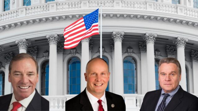 Three U.S. congressmen: Neal Dunn(L), John Moolenaar(M), and Christopher Smith(R)