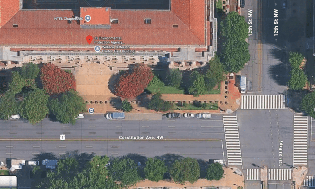U.S. Environmental Protection Agency and Constitution Ave (Google Maps)